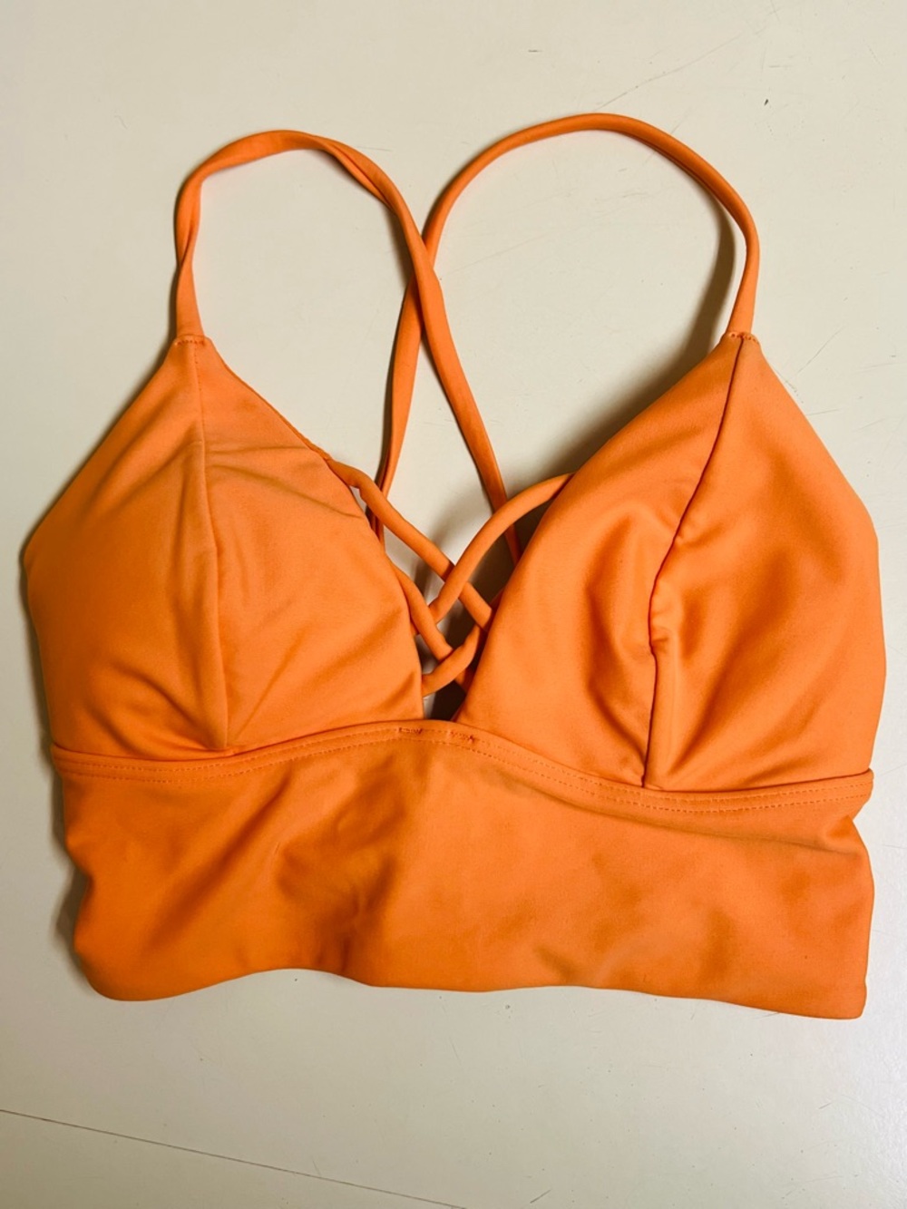 Hollister Swim Orange Bralette Bikini Top - Size XS - VGUC